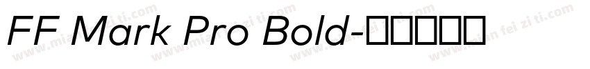 FF Mark Pro Bold字体转换